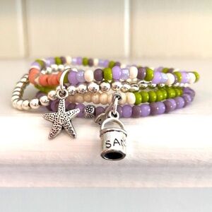 Seed bead bracelet set